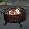 Pure Garden 32-Inch Wood Burning Fire Pit, Black 50-105 - alternate 1
